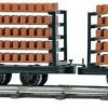 Busch Zwei Ziegeltransportwagen (12203) Modelleisenbahn-Zubehör