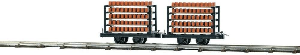 Busch Zwei Ziegeltransportwagen (12203) Modelleisenbahn-Zubehör