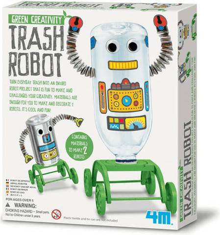 Bastelspiele 4M Green Science Bausatz Trash Robot