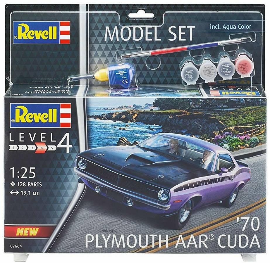 Modellbausätze Revell Model Set 1970 Plymouth AAR Cuda (67664)