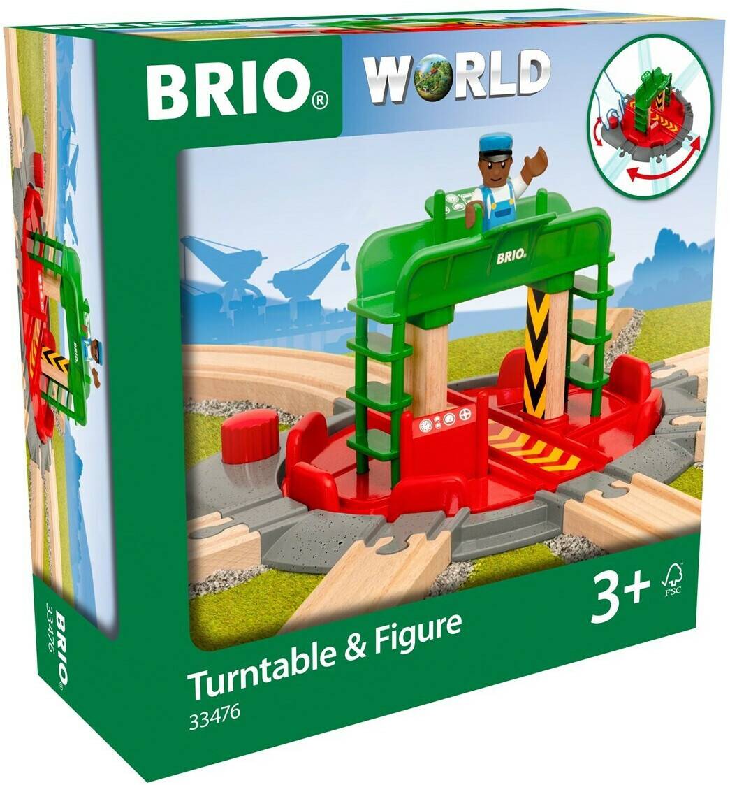 Brio World - Lok-Drehscheibe mit Kontrollbrücke (33476) Spielzeug-Fahrzeuge