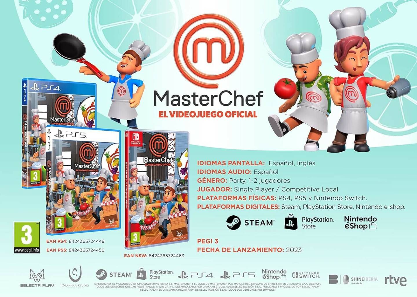 Masterchef: El Videojuego OficialThe Official Video Game (PS4) PS4 Spiele