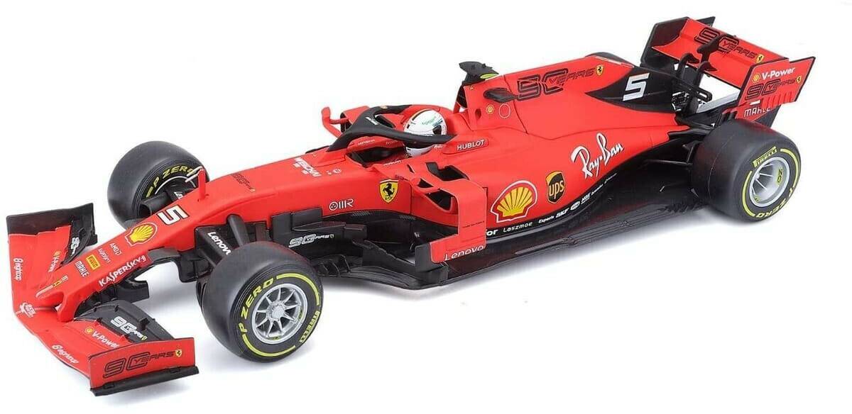 BBurago 2019 Formula 1 SF90, #5 Sebastian Vettel (15616807V) Modellfahrzeuge