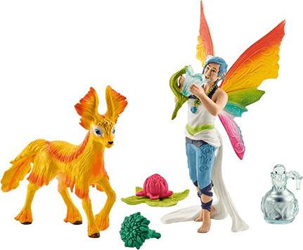 Schleich Regenbogenelfe Dunya Schleich Regenbogenelfe Dunyamit Fohlen (41438)