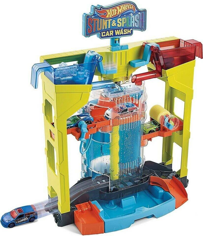 Hot Wheels Autowaschanlagen-Spielset mit Farbwechsel (GRW37) Spielzeug-Fahrzeuge