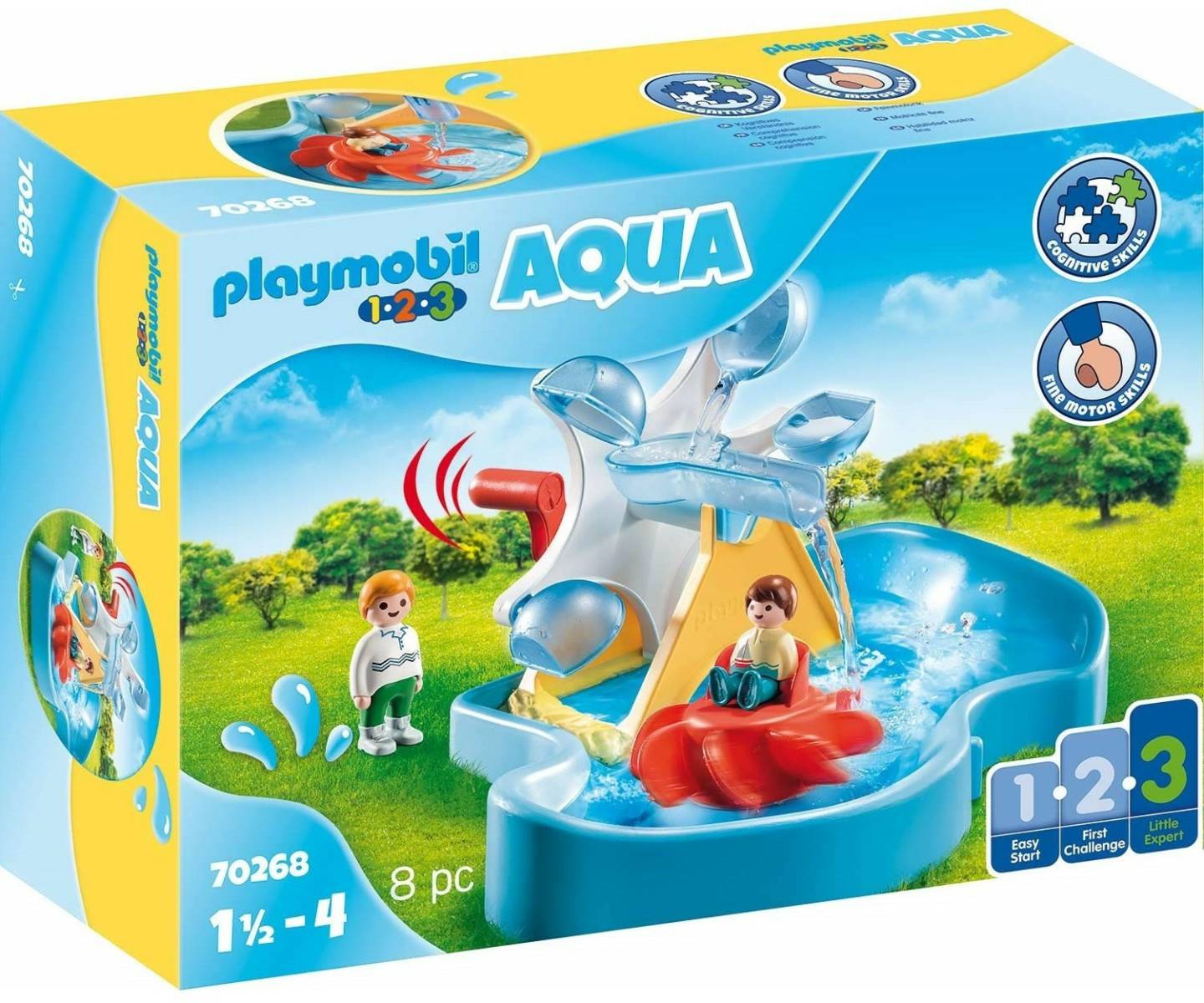 Playmobil 1.2.3 - Aqua Wasserrad mit Karussel (70268) Playmobil