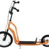 HomCom Kinderscooter mit Handbremse 16 Zollorange Kinderroller