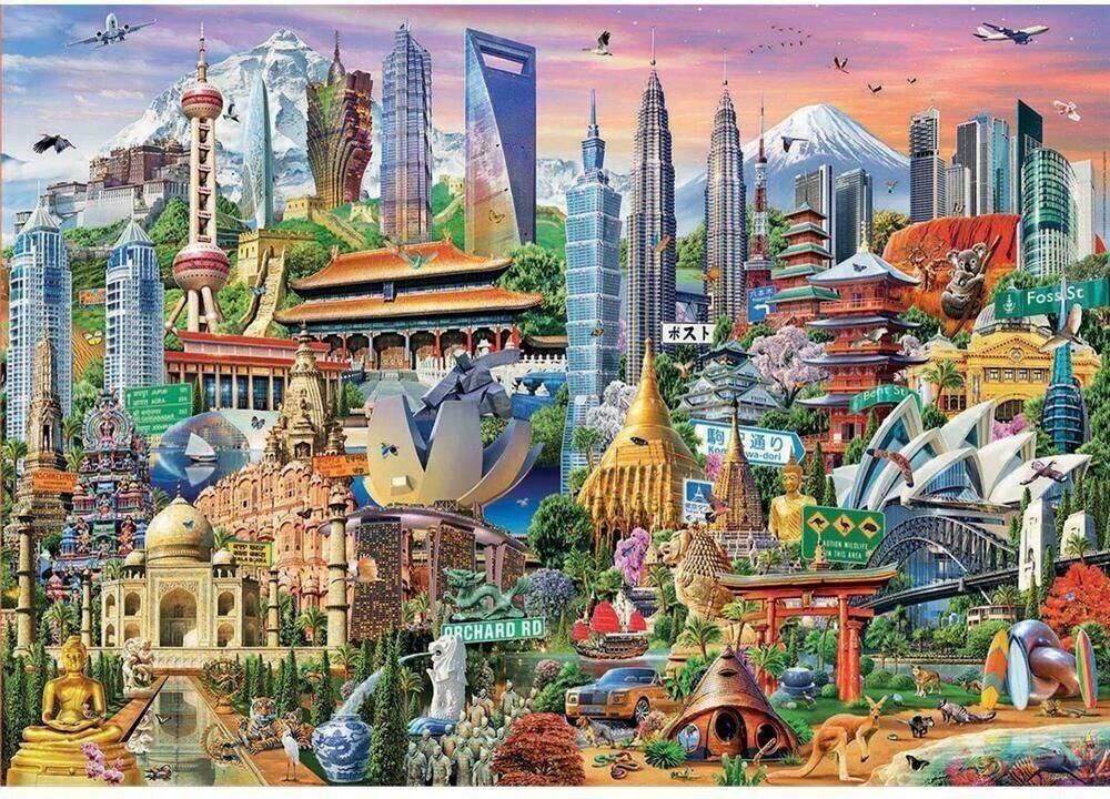 Educa Borrás Asia Landmarks 1500 Teile (9217979) Puzzles